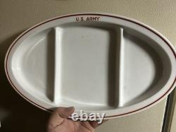 WWII US ARMY plate vtg Alt Schonwald german porcelain china antique military art