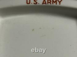 WWII US ARMY plate vtg Alt Schonwald german porcelain china antique military art