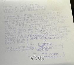 WWII US German Truce Elbe River 1945 Original US Army Signal Corps Photo