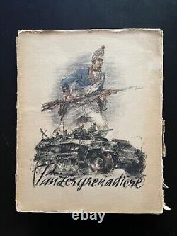 WWII WALTER GOTSCHKE PANZERGRENADIERE FOLIO of German Army 1941-42, 21 Plates