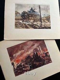 WWII WALTER GOTSCHKE PANZERGRENADIERE FOLIO of German Army 1941-42, 21 Plates