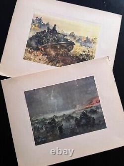 WWII WALTER GOTSCHKE PANZERGRENADIERE FOLIO of German Army 1941-42, 21 Plates