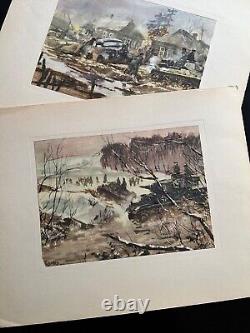 WWII WALTER GOTSCHKE PANZERGRENADIERE FOLIO of German Army 1941-42, 21 Plates