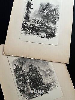 WWII WALTER GOTSCHKE PANZERGRENADIERE FOLIO of German Army 1941-42, 21 Plates