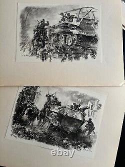 WWII WALTER GOTSCHKE PANZERGRENADIERE FOLIO of German Army 1941-42, 21 Plates