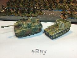 WWII WW2 1/72 20mm Well Painted German Army 126 Infantry (metal) + 5 Tanks