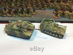 WWII WW2 1/72 20mm Well Painted German Army 126 Infantry (metal) + 5 Tanks
