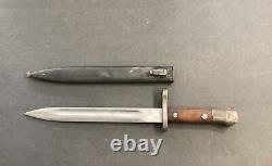 WWII WW2 E. U. F. HORSTER GERMAN ARMY K99 BAYONET With 1939 SCABBARD Free Ship