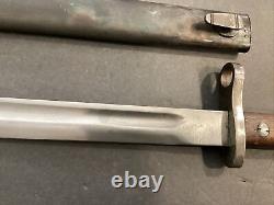 WWII WW2 E. U. F. HORSTER GERMAN ARMY K99 BAYONET With 1939 SCABBARD Free Ship