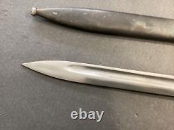 WWII WW2 E. U. F. HORSTER GERMAN ARMY K99 BAYONET With 1939 SCABBARD Free Ship