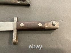 WWII WW2 E. U. F. HORSTER GERMAN ARMY K99 BAYONET With 1939 SCABBARD Free Ship