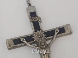 WWII WW2 German Army Wehrmacht Officer Pectoral Cross Skull Pendant Relic! B33