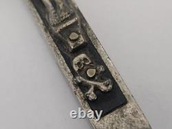 WWII WW2 German Army Wehrmacht Officer Pectoral Cross Skull Pendant Relic! B8