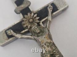 WWII WW2 German Army Wehrmacht Officer Pectoral Cross Skull Pendant Relic! B8