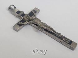 WWII WW2 German Army Wehrmacht Officer Pectoral Cross Skull Pendant Relic! B8