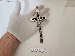 WWII WW2 German Army Wehrmacht Officer Pectoral Cross Skull Pendant Relic! BF91