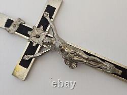 WWII WW2 German Army Wehrmacht Officer Pectoral Cross Skull Pendant Relic! BF91