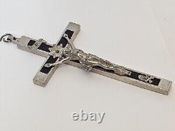 WWII WW2 German Army Wehrmacht Officer Pectoral Cross Skull Pendant Relic! BF91