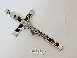 WWII WW2 German Army Wehrmacht Officer Pectoral Cross Skull Pendant Relic! BF91