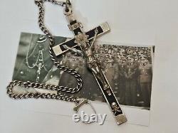 WWII WW2 German Army Wehrmacht Officer Pectoral Cross Skull Pendant Relic? N69