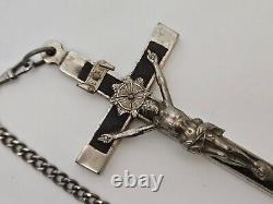 WWII WW2 German Army Wehrmacht Officer Pectoral Cross Skull Pendant Relic? N69