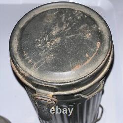 WWII WW2 German Box Military Army Gas Mask with Canister Container And Strap