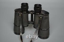 WWII WW2 German Carl Zeiss Jena 10x50 BLC Dienstglas Binoculars Original VGC