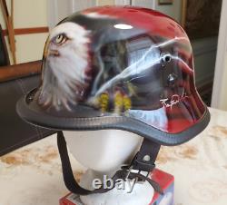 WWII WW2 German Wh Army M35 Steel Helmet With Leather insert Restored