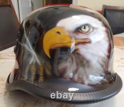 WWII WW2 German Wh Army M35 Steel Helmet With Leather insert Restored