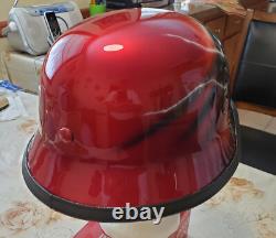 WWII WW2 German Wh Army M35 Steel Helmet With Leather insert Restored