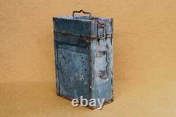 WWII WW2 Old German Military Army 2cm FLAK Tin Box Storage Battlefield Empty