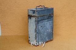 WWII WW2 Old German Military Army 2cm FLAK Tin Box Storage Battlefield Empty