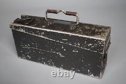 WWII WW2 Original German MG34 MG42 Early Patronenkasten Metal Box 1938 ex Camo