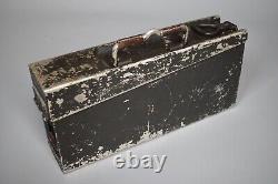 WWII WW2 Original German MG34 MG42 Early Patronenkasten Metal Box 1938 ex Camo