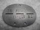 Wwii. Ww2 Rare German Token Army Ss Wermacht Id Dog Tag (tn 177947)