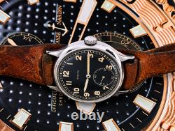 WWII Zenith DH German Army Military Watch Steel 35mm 1940s WWII Zenith DH German Army Military Watch Steel 35mm 1940s