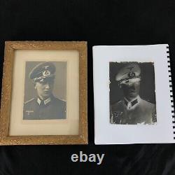 WWII german Army Heer Soldier Portrait w Glass Negative