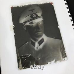 WWII german Army Heer Soldier Portrait w Glass Negative