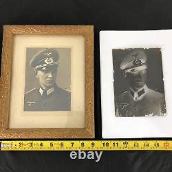 WWII german Army Heer Soldier Portrait w Glass Negative