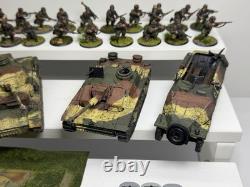 Warlord Bolt Action German Army WWII 28mm Tanks and Troops Painted
