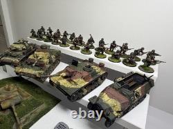 Warlord Bolt Action German Army WWII 28mm Tanks and Troops Painted