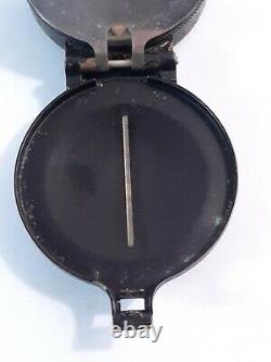 Wehrmacht WW2 German Army Marching Compass R Fuess Berlin Steglitz 51558 Vintage