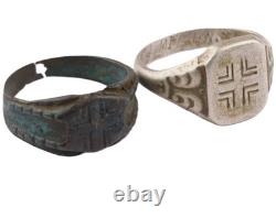 Wehrmacht force WW2 German ring 2 pcs WWII Balcan cross Germany Army Horror Wehrmacht force WW2 German ring 2 pcs WWII Balcan cross Germany Army Horror