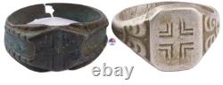 Wehrmacht force WW2 German ring 2 pcs WWII Balcan cross Germany Army Horror Wehrmacht force WW2 German ring 2 pcs WWII Balcan cross Germany Army Horror