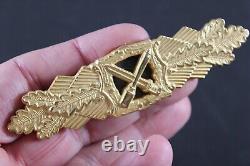 West German 1957 World War II Army HEER Close Combat Clasp in Gold Measures