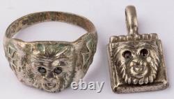 Wolf or bear WW2 German ring WWII Germany Army Wehrmacht Gothic force Horror Set