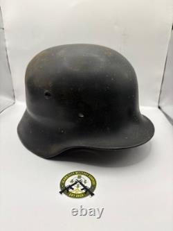 World War Two WW2 German Army M35 Stahlhelm with Liner 1937 Dated ORIGINAL