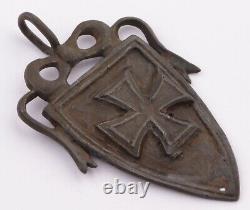 Ww2 GERMAN Pendant IRON Cross WWII ww1 WWI GERMANY Trench ART Jewelry AWARD Army