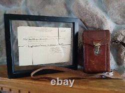 Ww2 German 120mm 1930's VOIGKANDER camera With Military Document US ARMY 1945