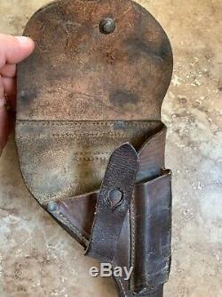 Ww2 German Army French Unique Model 17 Kriegsmodell Pistol Gun Leather Holster